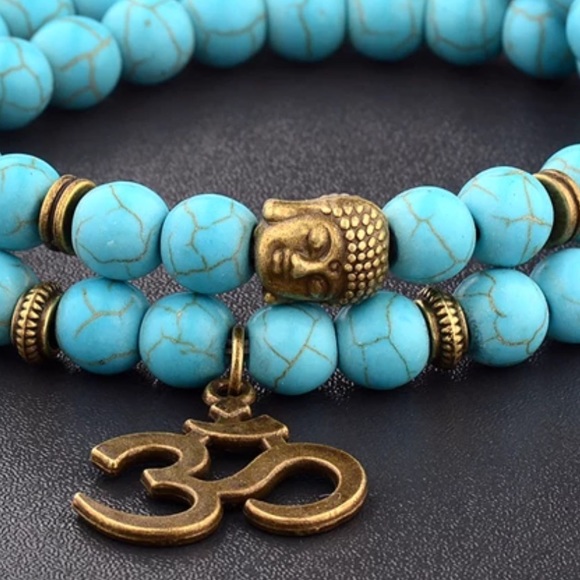 Gemstone Meditation Mala bracelet - Picture 10 of 11